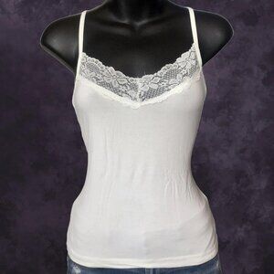 Soft Delicate White Lace Cami